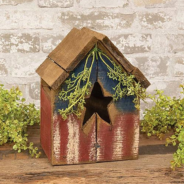 small americana wooden birdhouse