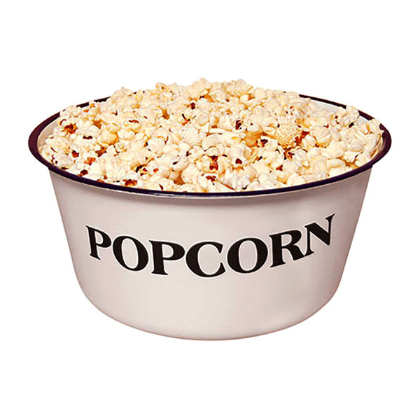baked enamel popcorn bowl