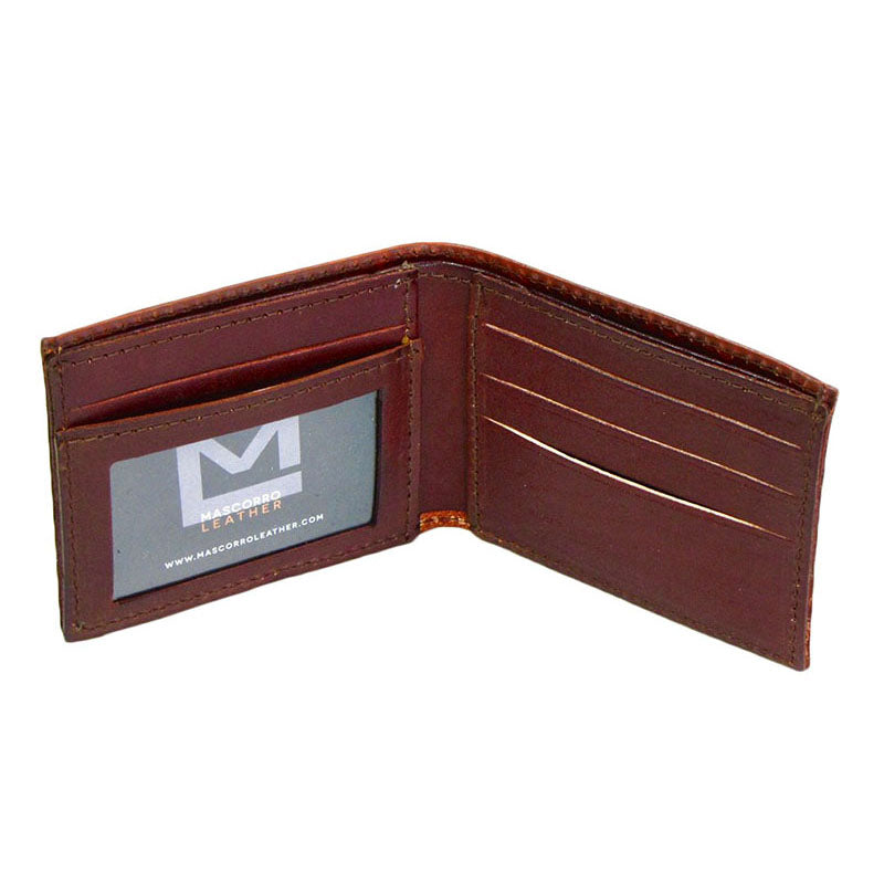 route 66 brown leather bifold wallet