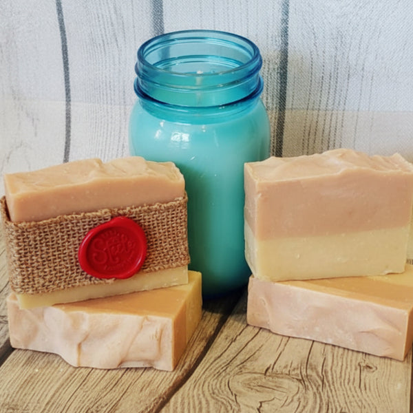 ginger twist goat milk bath soap