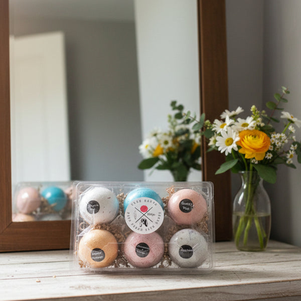 goat milk bath bomb half dozen egg crate