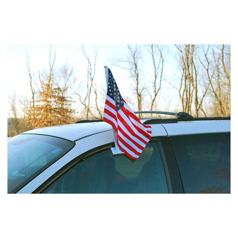american stars and stripes car window flag 12x18