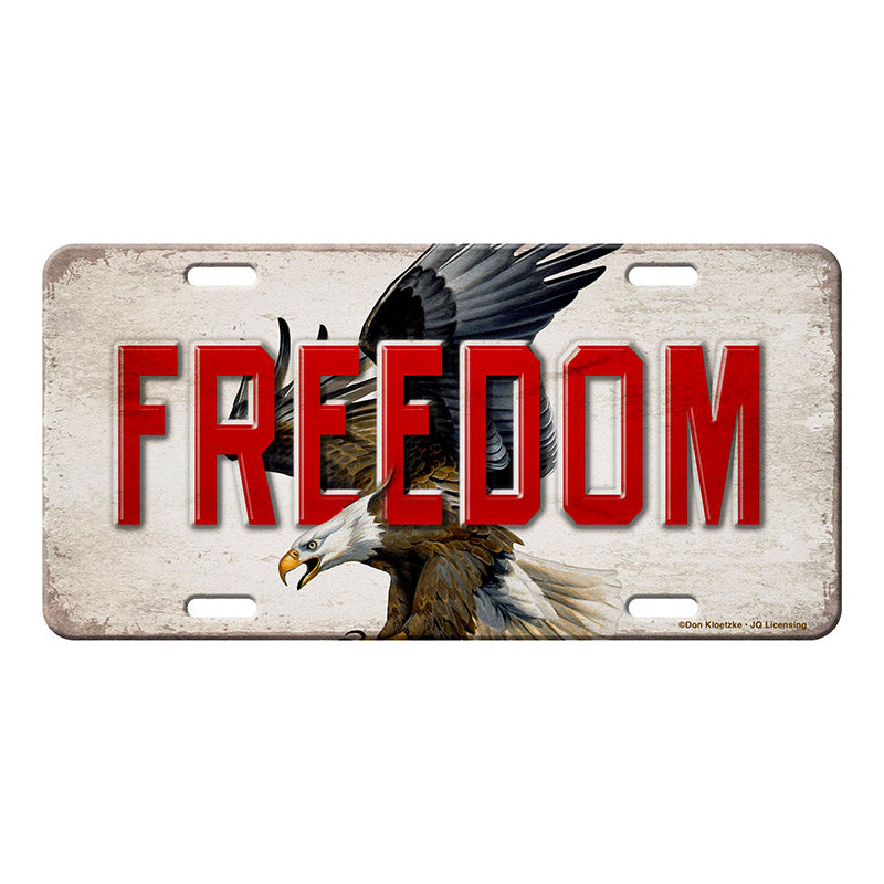 bald eagle american freedom vanity license plate