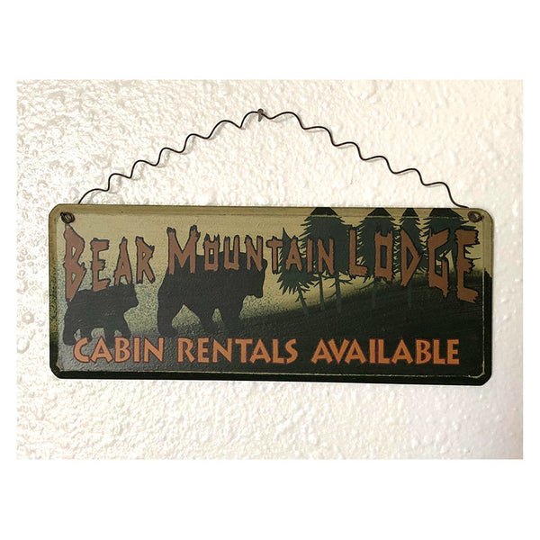 bear mountain lodge sign