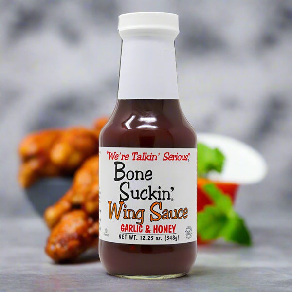 bone suckin garlic & honey wing sauce 12.25 oz