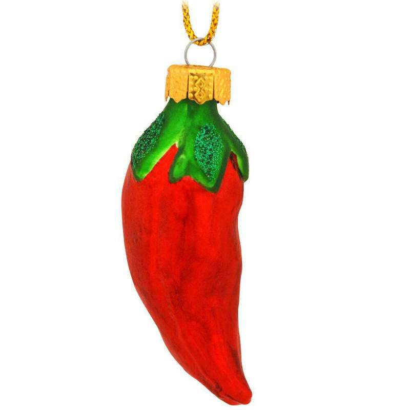 chili pepper glass ornaments