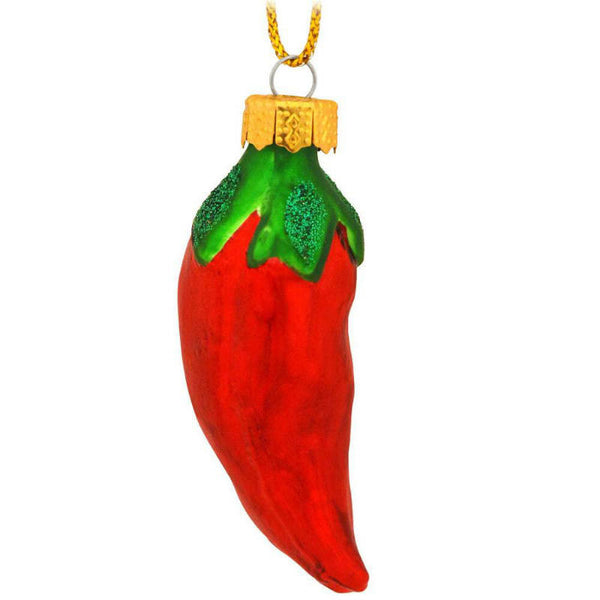 chili pepper glass ornaments