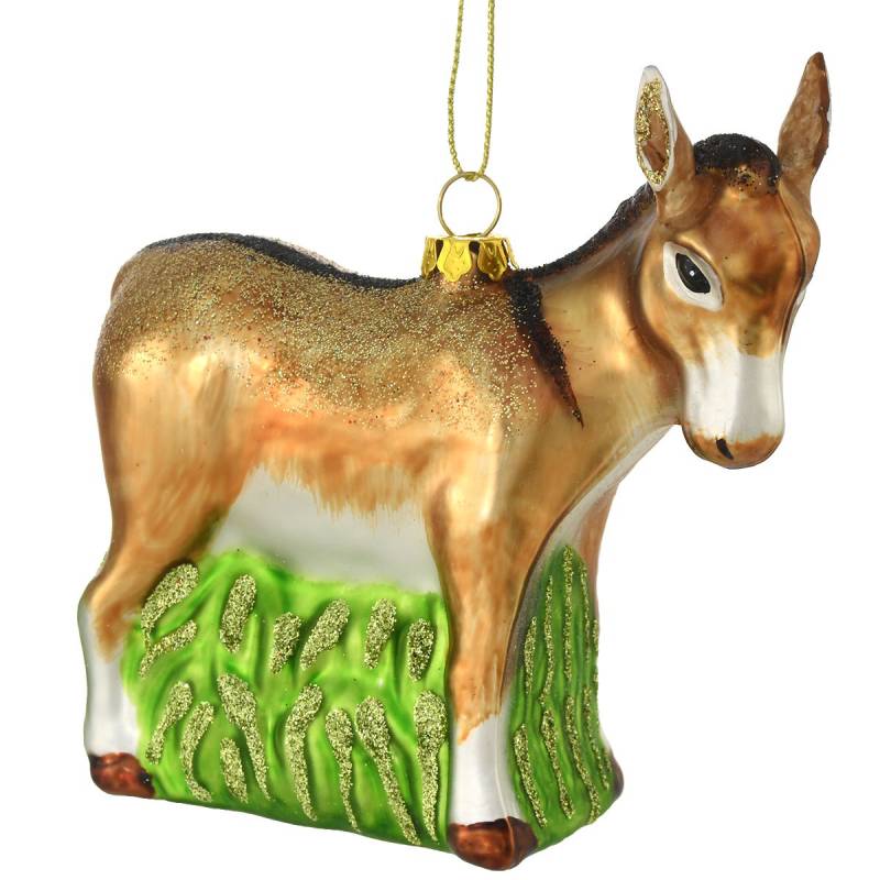 christmas donkey ornament