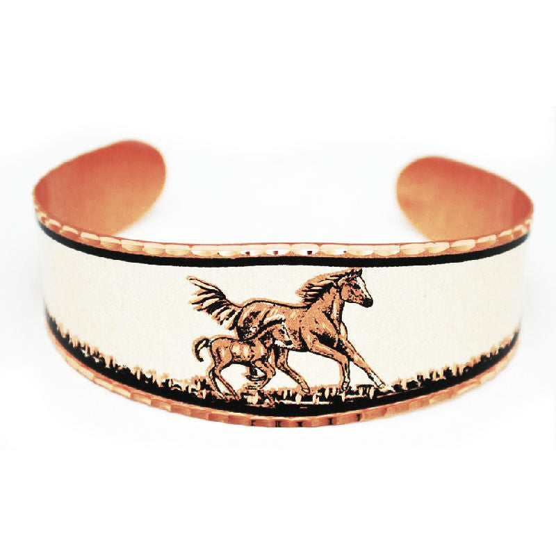 copper horse and colt bracelet