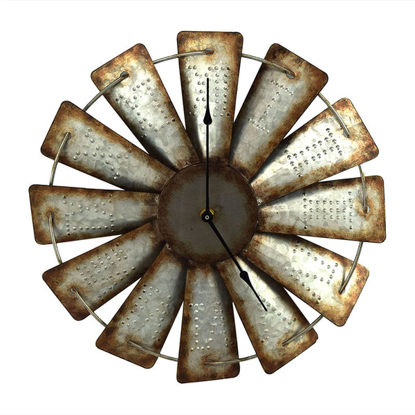 country windmill wall clock