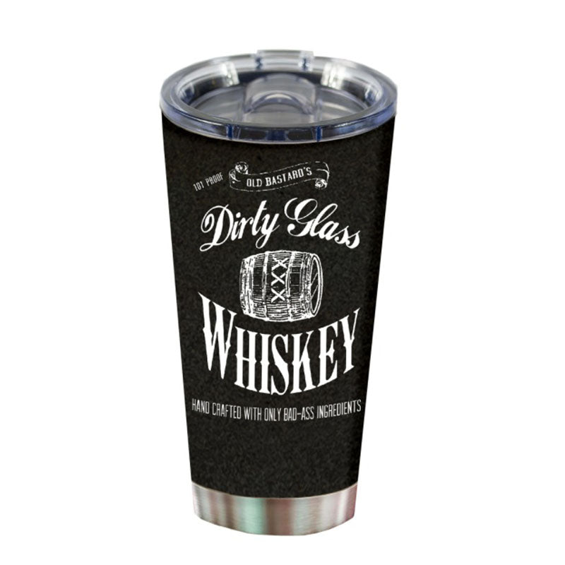 dirty glass 20 oz tumbler with lid