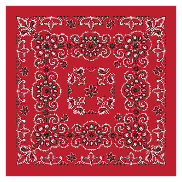 extra large red paisley bandanna