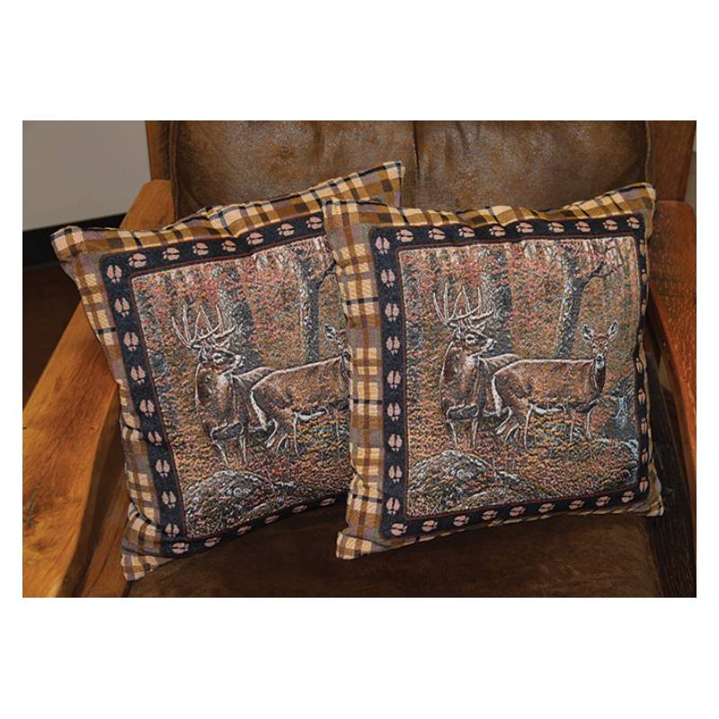 fall deer tapestry pillows