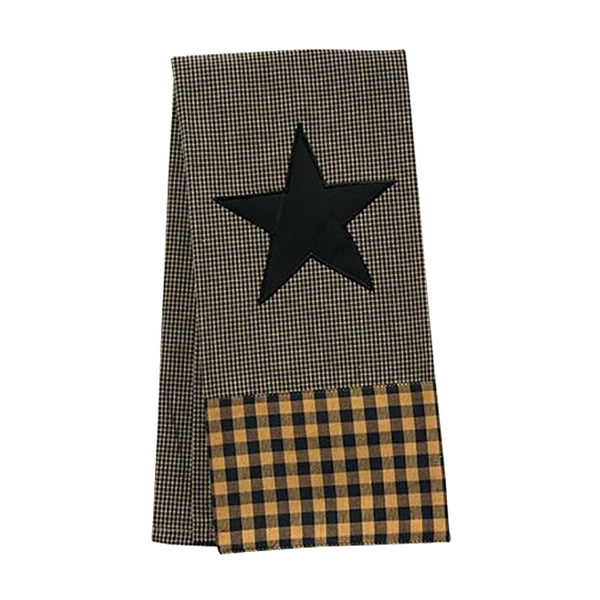 black star dish towel