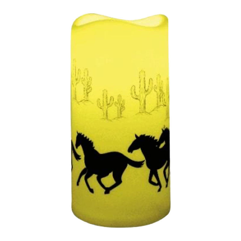 galloping horse led candle