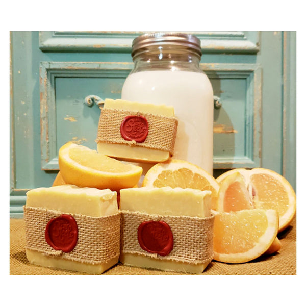 goaty grapefruit milk bath soap