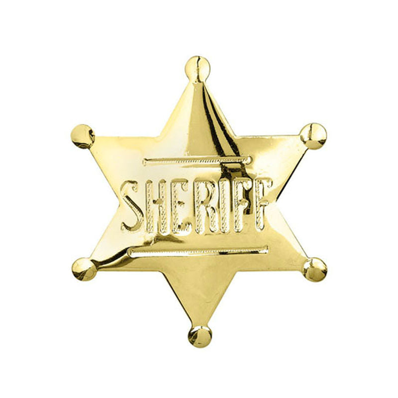 Gold Sheriff Badge Pin