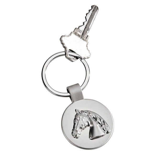 horse head medallion key chain