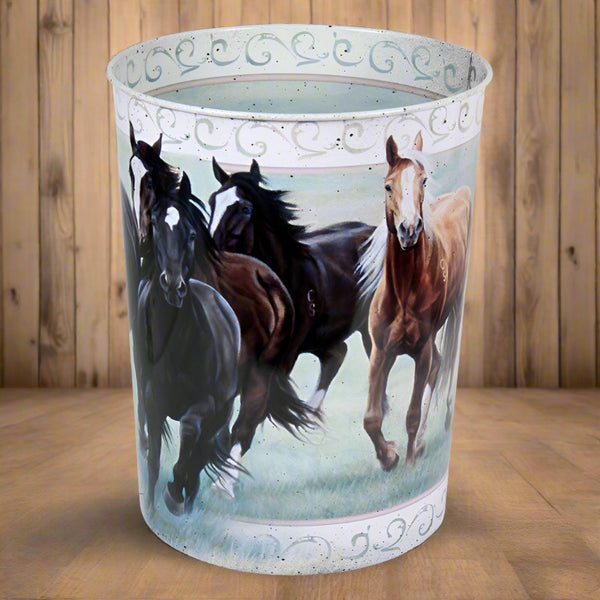 horse theme waste basket