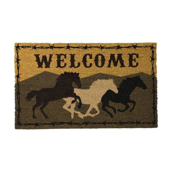 horses coir welcome mat