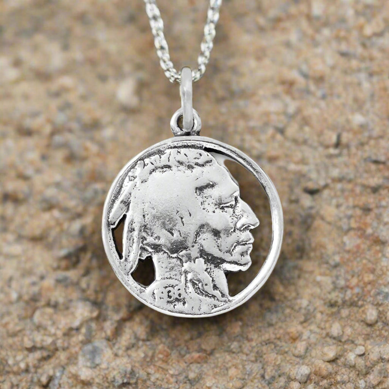 Indian Head Nickel Charm Pendant 73100 Buffalo Trader Online