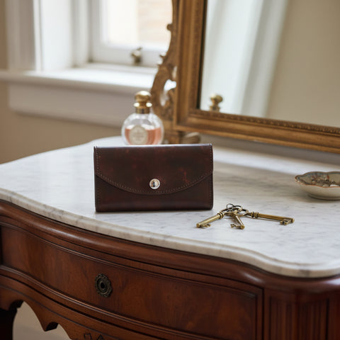 Ladies Brown Leather Organizer Wallet
