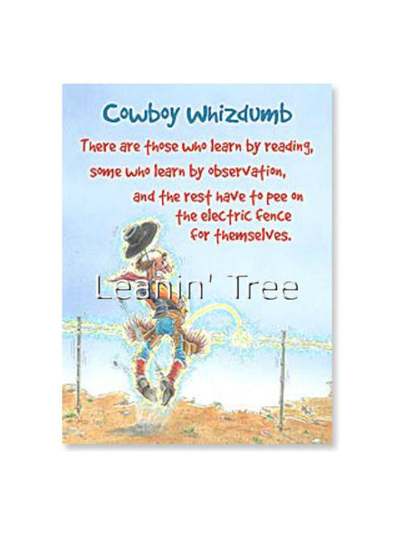 leanin tree cowboy whizdumb birthday card