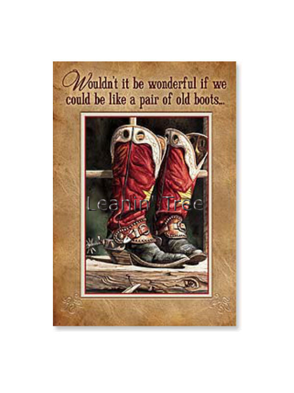 if we could be like a pair of old boots birthday card