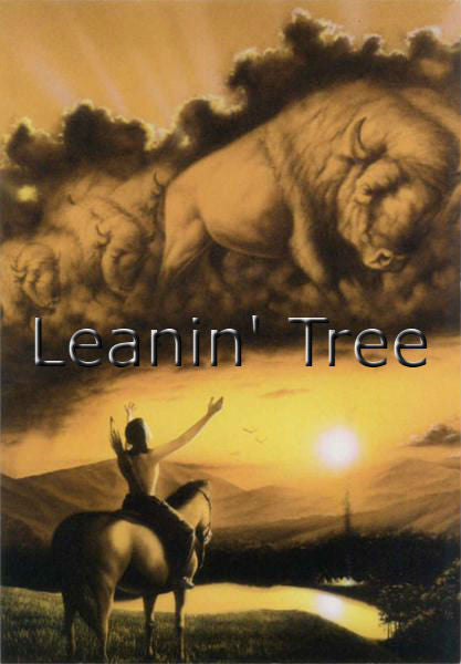 leanin tree spirit of the buffalo inspirational greeting card