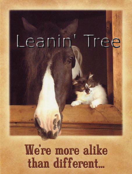 leanin tree were alike friendship greeting card