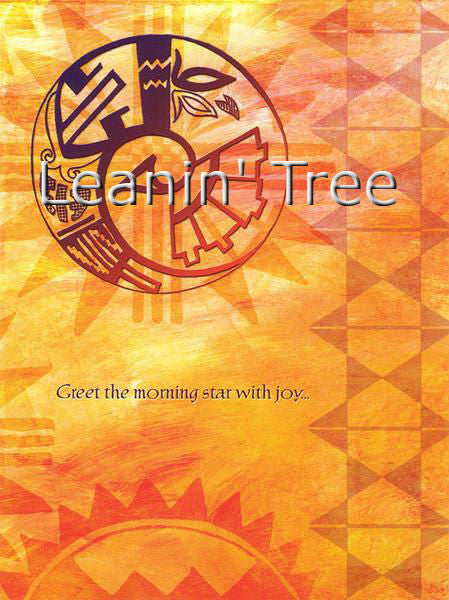leanin tree windsong morning star birthday greeting card