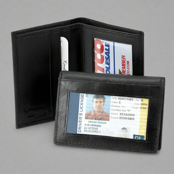 leather card and id wallet