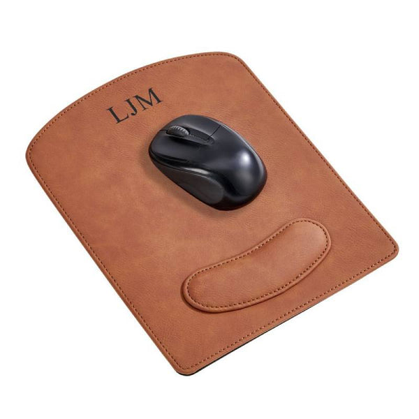 natural leatherette mouse pad