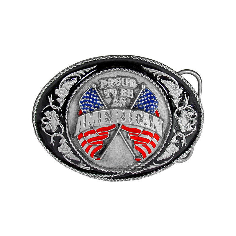 proud to be an american belt buckle