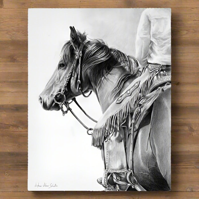 Ready Willing & Able Horse & Rider Canvas Art Print 2765 | Trader Online
