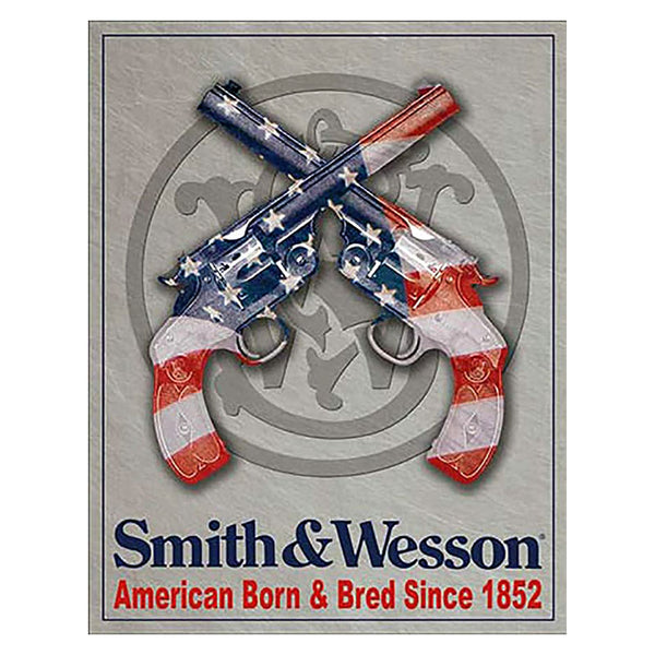 smith & wesson tin sign