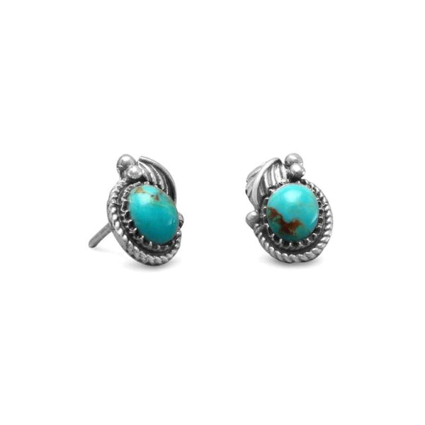 southwest style turquoise stud earrings