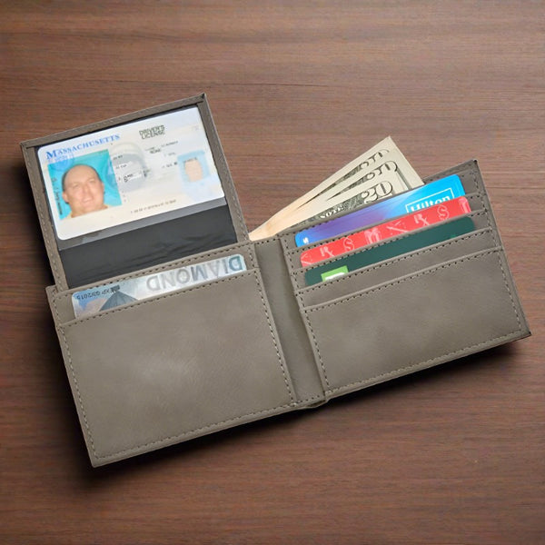 Split Bi-Fold Credit Card Wallet | Buffalo Trader Online