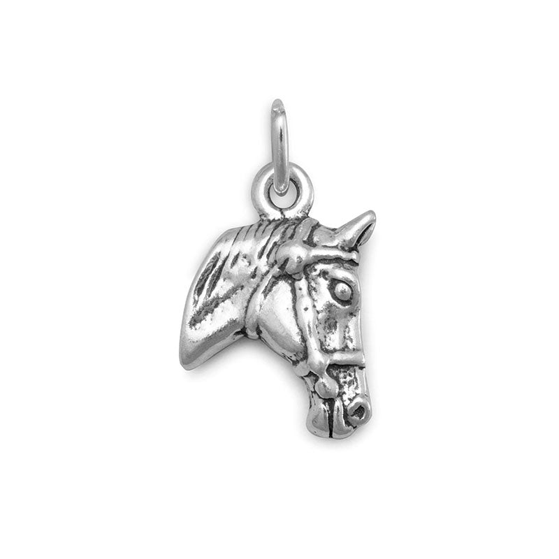 sterling silver headstrong horse charm