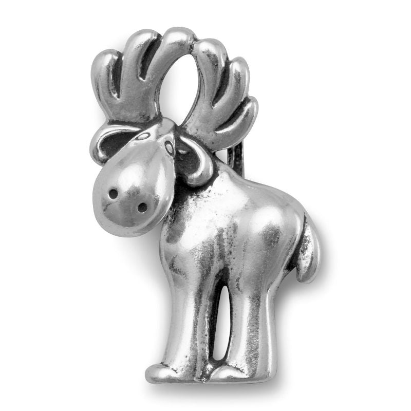 sterling silver merry moose necklace slide