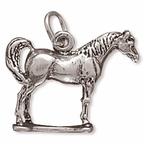 sterling silver standing horse pendant