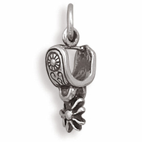 sterling silver western spur charm