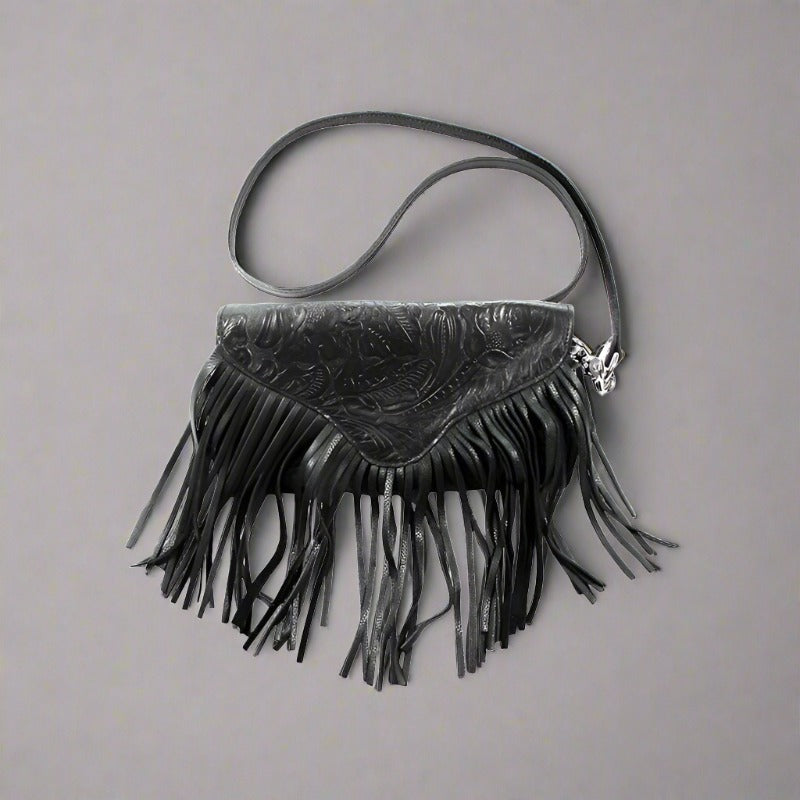 Primila Rhinestone Crossbody Handbag Clutch Fringe Rhinestone Purse Top  Handle Rivet Tote Shoulder Punk Party Club Bag (Black,Small) : Amazon.in:  Fashion