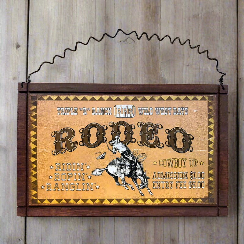 Triple R Ranch Rodeo Advertising Western Sign 28497D | Buffalo Trader ...