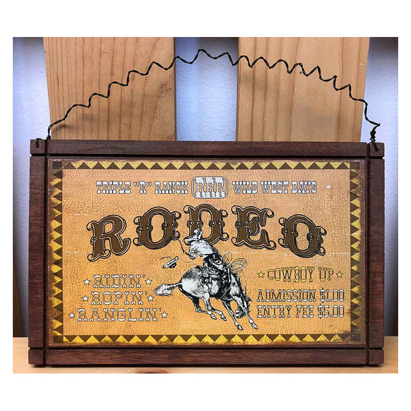 triple r ranch rodeo advertising western sign