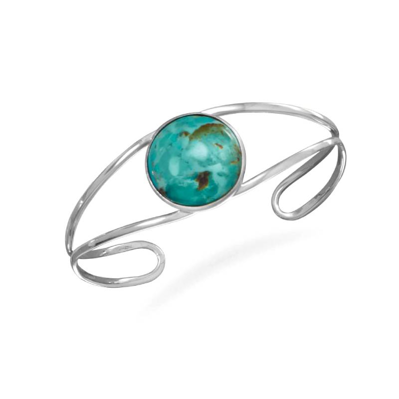turquoise open band cuff bracelet