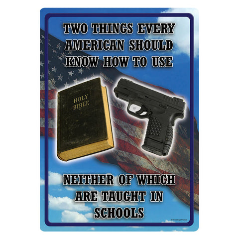 Two Things Tin Sign