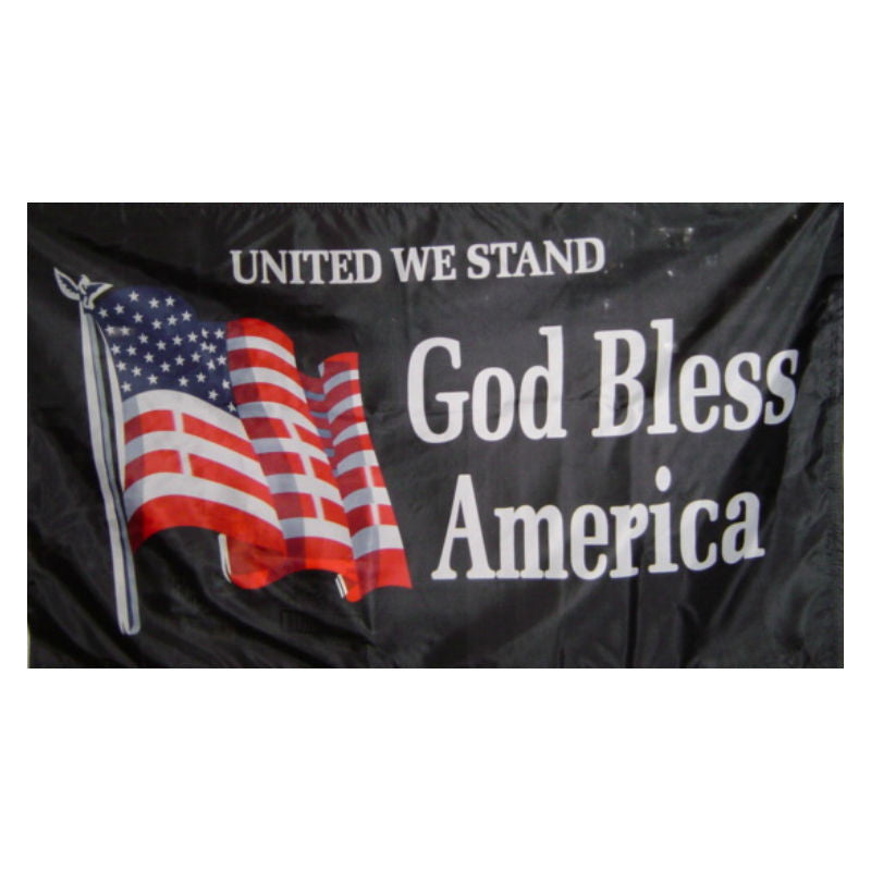united we stand god bless america flag