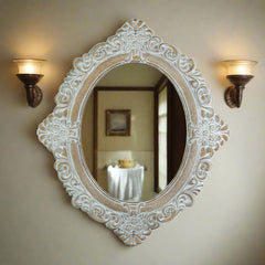 Vintage Amelia Taupe Wall Mirror 10017104 | Buffalo Trader Online