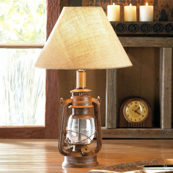vintage kerosene lantern table lamp